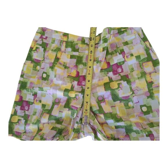 NOS High Rise Shorts Stretch Golf Jantzen Classics Tourist Bright NWT size 16 - Picture 7 of 11